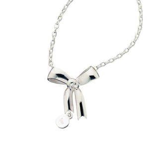 Karen Walker Sterling Silver Bow Necklace