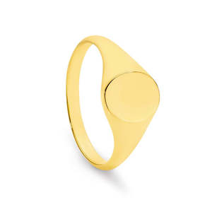Rings: 9ct Yellow Gold Oval Signet Ring