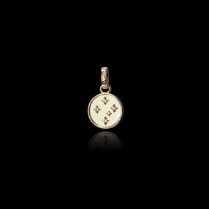 Jewellery Cubic Zirconia: Evolve Jewellery Southern Cross Pendant Charm - Gold Plate