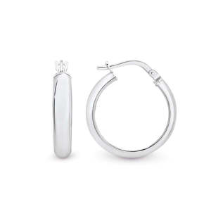 Christmas 2024: Sterling Silver Wide Creole Hoops