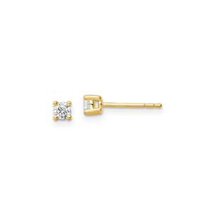 9K Yellow Gold Lab Grown Diamond Stud Earrings
