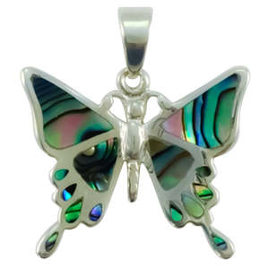 Gifts Under 100: Sterling Silver Paua Butterfly Necklace