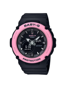 Baby G: Casio Baby-G Black & Pink Analogue/Digital Watch