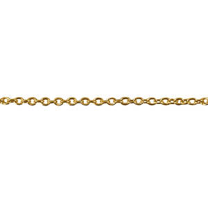 Gold Jewellery: 9k Yellow Gold Diamond Cut Cable Chain