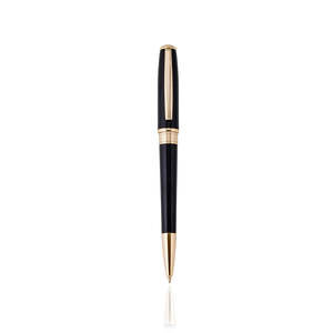 All Giftware: Black Lacquer/14k Gold plated Ballpoint Pen