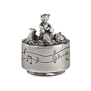 Royal Selangor Pewter Giftware. Teddy & Friends Music Carousel - Top Seller