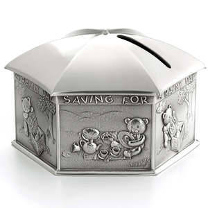Royal Selangor Pewter Giftware. Rainy Day Coin Box