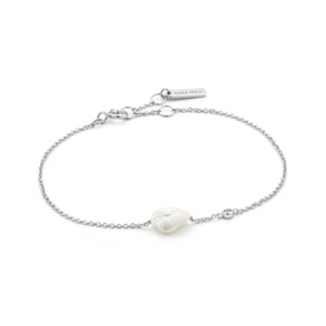 Jewellery Pearls: Ania Haie Pearl Bracelet Silver