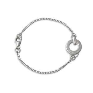 Silver Jewellery: CURB BRACELET WITH VON TRESKOW DISC