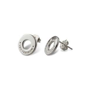 Silver Jewellery: VON TRESKOW DISC STUDS