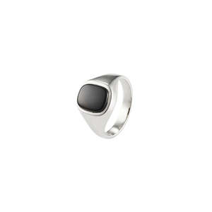 Silver Jewellery: Sterling Silver/Onyx Signet Ring