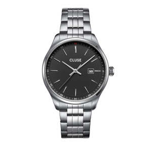 Watches: CLUSE Antheor Black / Silver Steel Link Watch