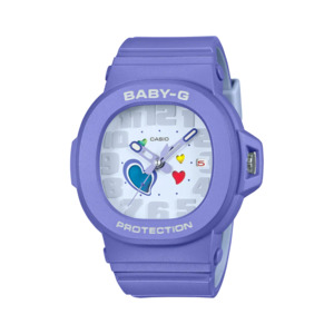 Baby G: Baby-G Watch Purple with Colour Change Heart Dial