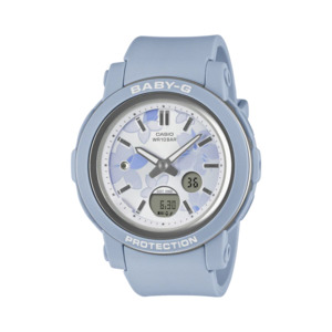 Baby G: Casio Baby-G Watch Blue with Flowers