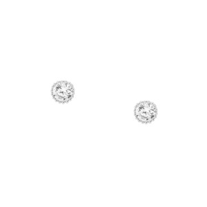Sterling Silver CZ Sparkle Studs