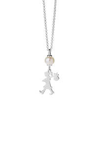 Jewellery Pearls: Karen Walker Girl and the Pearl Necklace Silver