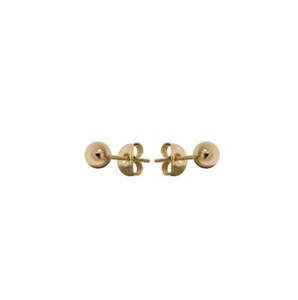 9k Yellow Gold Round Ball Studs