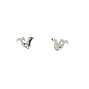 Sterling Silver Seal Stud Earrings