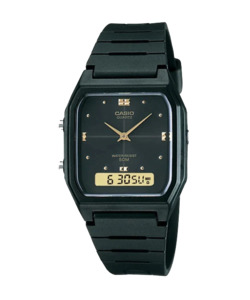 Gifts Under 100: Black & Gold Digital / Analogue Dress Watch
