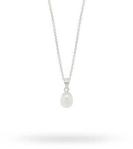 Childrens Jewellery: Sterling Silver Freshwater Pearl Necklace