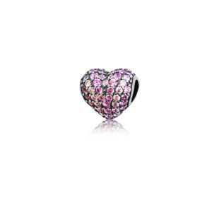 Silver Jewellery: Evolve Heart of Courage Charm