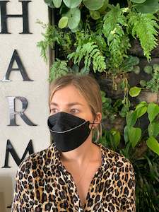 Face Masks: 4 layer 3 d  Black Face Mask - 50 pack