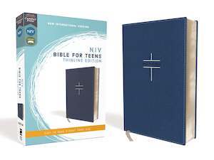 Zondervan: NIV, Bible for Teens, Thinline Edition, Leathersoft, Blue, Red Letter, Comfort Print