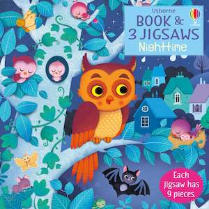Sam Taplin: Usborne Book and 3 Jigsaws: Night time