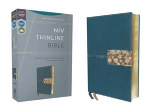 Zondervan: NIV, Thinline Bible, Leathersoft, Teal, Red Letter, Comfort Print