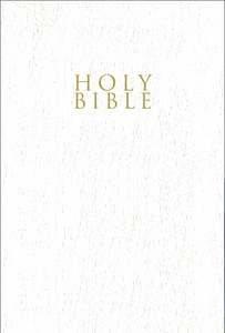 Zondervan: NIV, Gift and Award Bible, Leather-Look, White, Red Letter, Comfort Print