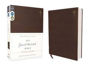 NIV, Journal the Word Bible (Perfect for Note-Taking), Double-Column, Leathersof&hellip;