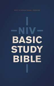 Zondervan: NIV, Basic Study Bible, Economy Edition, Paperback, Blue, Red Letter