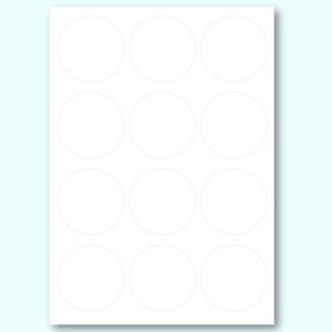 Herolabels: HEROLABEL (60 labels) - Circle Compostable Branding Labels 6mm - A4 Sheets