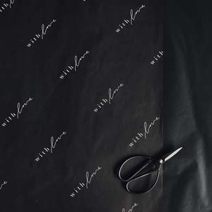 BLACK ROLL - Custom Tissue Paper - Full Colour Printing