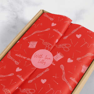 All: RED ROLL - Custom Tissue Paper - Full Colour Printing