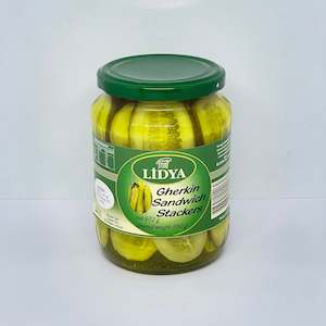 Cucumbers: LIDYA Gherkin Sandwich Stackers 670g