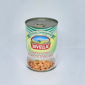 Beans Legumes: DIVELLA Fagioli Lessati 'Borlotti Beans' 400g