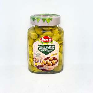 Pickles: SERA Green Olives w/ Hot Pepper 700g
