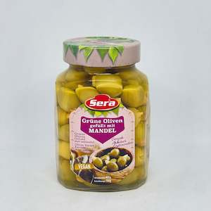 Olives: SERA Green Olives w/ Almond 720mL