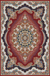7473 Red Traditional Area Rug