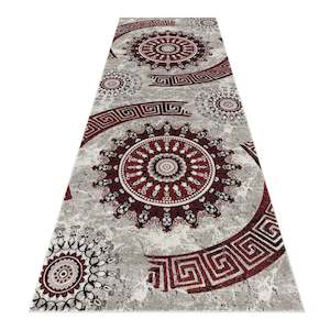 Celestial 6447 Red Hallway Runner