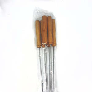 Metalware: SS n/s Square Skewers 6PK