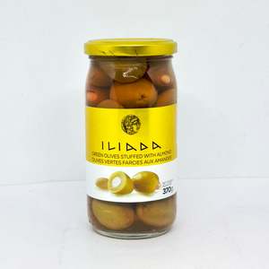 Olives: ILIADA Green Olives w/ Almond 370g