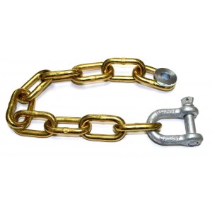 Products: 8mm Trailer Chain Set 10Link c/w Shackle & Washer Trailer Parts 8mm Trailer Set 10Link HES NZ