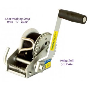 Winch - Small Trailer c/w Web-Strap Winch - Trailer Trailer Parts HES NZ