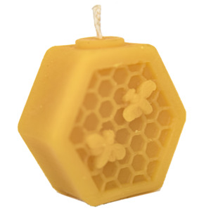 Hexagon Bee Votive Candle