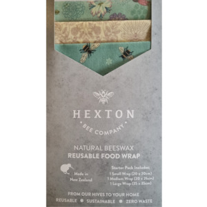 Mothers Day Gift Ideas: Bluebell Bees Beeswax Reusable Food Wrap - Starter Pack