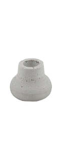 Candle Holders: Small Round Concrete Look Candle Holder