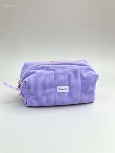 New Arrivals: Lavender Corduroy Makeup Bag – Floral Lining Edition