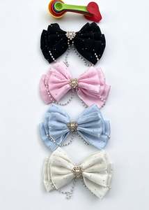 Accessories: Pearl Charm Bow Hair Clip